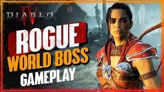 First WORLD BOSS Clear  Ashava The Pestilent  Rogue Gameplay  Diablo IV