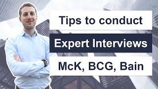 How to conduct Expert Interviews consulting skills