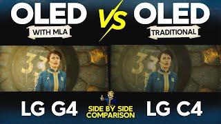 LG G4 vs LG C4 OLED TV  MLA vs Conventional OLED TV Comparison 2024