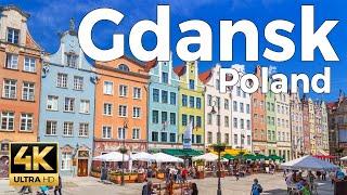 Gdansk Poland Walking Tour 4k Ultra HD 60 fps - With Captions