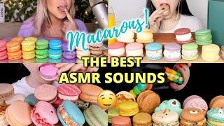 Macaron Overload  Mukbangers Eating Macarons  ASMR Mukbang Compilation