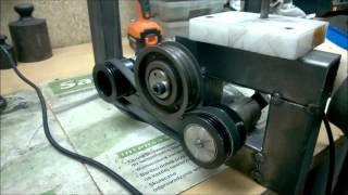 Piła włosowa  Homemade scroll saw  band saw drive test V2