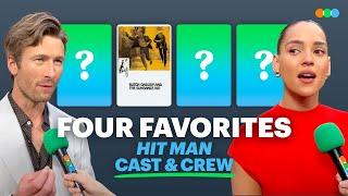 Four Favorites with Glen Powell Adria Arjona Richard Linklater and more from Hit Man