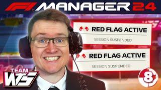 TWO RED FLAGS IN ONE EPISODE?  F1 Manager 2024 CREATE-A-TEAM EP 8