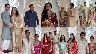 anant Radhika merchant Wedding Salman Srk  Amitabh Jaya Aishwarya Rekha Sanjay Ranbir Alia #sidkiara