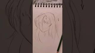HOW TO DRAW HAIR  with pencil 