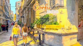 Corfu Greece   September 2023  4K 60fps HDR Walking Tour