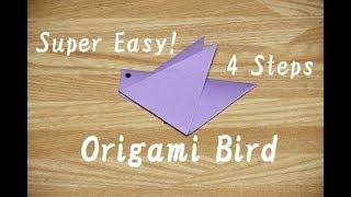 Super Easy Origami Bird Level 3 year old+