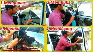 Langkah-langkah memasang kaca film mobil untuk pemula