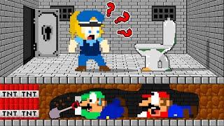 Mario and Luigi Prisoner Escape Peach Prison Maze  Game Animation