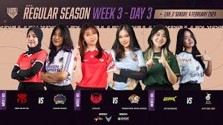 LIVE NOW - WSL S8  REGULAR SEASON WEEK 3 DAY 3