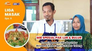 KREASI MASAKAN MIE DAN TELUR OLEH KADES BU KADES TALANG  LIGA MASAK BRI BARENG MIE BOLA MAS