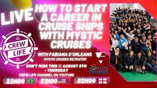 Como comecar uma carreira na Mystic Cruises 