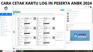 Cara Cetak Kartu Login Peserta ANBK Tahun 2024