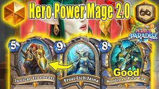 48 Damage In 1 Turn Best Hero Power Mage 2.0 Deck To Play At Perils in Paradise  Hearthstone