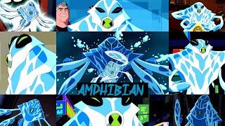 All amphibian transformations in all Ben 10 series