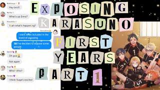 Exposing Karasuno First Years  Haikyuu Texts Part 1
