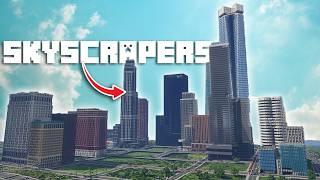 Adding SKYSCRAPERS to our City in Minecraft