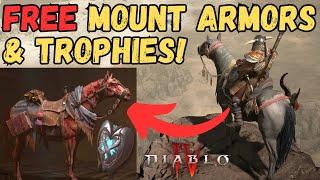 5+ AWESOME Mount Armors & Trophies you can EARN in Diablo 4 NOT Random Drops and NOT from Store