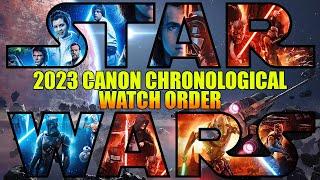 ALL STAR WARS CANON MOVIES SHOWS & VIDEO GAMES in Chronological Order BEST Star Wars Watch Order
