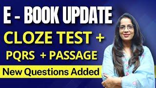 Passage + Cloze Test + PQRS E - Book Update  English With Rani Maam