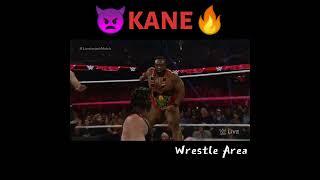 BIG E scared from  KANE  KANES ATTITUDE   #shorts #youtubeshorts #kane #wwe