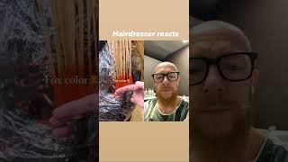 Hairdresser reacts to a hair transformation #hair