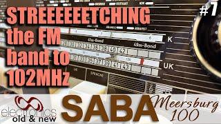 Extending the FM band from 100MHz to 102MHz. SABA Meersburg 100 restoration part 7