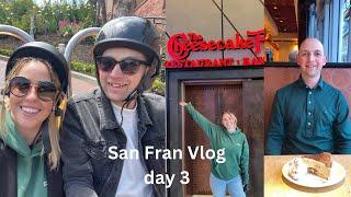 SAN FRANCISCO VLOG  Day 3  go cars ghirardelli chocolate Cheesecake Factory