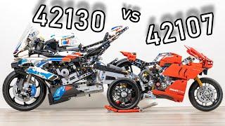 LEGO 42130 vs LEGO 42107  LEGO Comparison  42130 BMW M 1000RR  42107 Ducati Panigale V4R