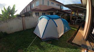 Unboxing Quechua Arpenaz family 4 & setting up tent..