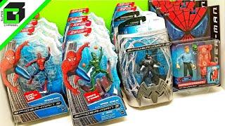 SPIDERMAN 1 2 3 action figures Sam Raimi Trilogy Tobey Maguire Spider-man UNBOXING and REVIEW