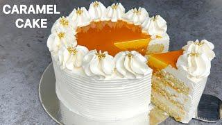 Caramel Cake Recipe  Caramel Cake Without Oven  Birthday Cake