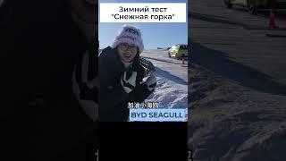 BYD Seagull на снежной горке  #test #shorts #зимнийтест