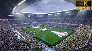 4K  The Most Realistic Football Video Game Ever Made  Euro 2024  Romania vs Netherlands PES 2021