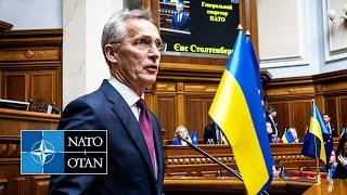 NATO Secretary General at the Verkhovna Rada in Ukraine  29 APR 2024