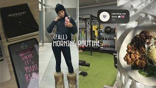 mindful + intentional slow morning routine 2023  breakfast body care workout etc.