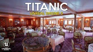 Walking the Titanic in 4K  ULTRA REALISTIC DEMO in UNREAL ENGINE 5 RTX 4090