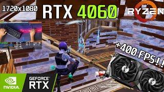  RTX 4060 + Ryzen 5 5600X  1720x1080 · LOW Meshes · FORTNITE Competitive Settings