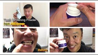 Teeth Whitening Powder from AliExpress - Before and After test