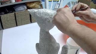 How to make a paper mache cat simple and quick to do