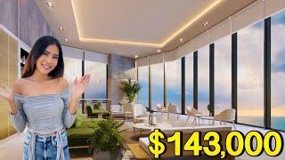 Touring a Pattaya Up-Coming Beautiful Oceanview Condo  $143000 5M THB