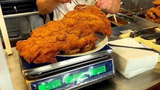 The biggest schnitzel in Hungary Vintage diner in Budapest