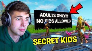 I Found This ADULTS ONLY Fortnite Server.. so I snuck kids in..