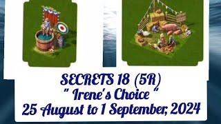 Junes Journey  SECRETS- 5R   25 August -1 September 2024  Irenes Choice  scenes details