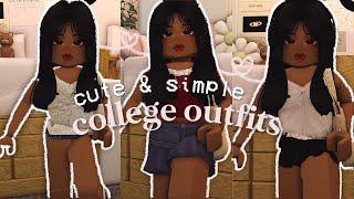 7 cute college outfit ideas   links in desc  roblox bloxburg