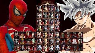 Mortal Kombat 9 - SPIDERMAN & GOKU SUPER SAYAJIN - Expert Tag Ladder - Gameplay @1080p - 60ᶠᵖˢ 