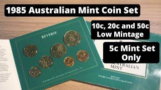 The Mint Set w 3 Low Mintage coins - The 1985 Mint Coin Set