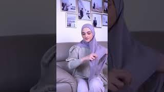 Tutorial lagi sekarang pakai hijab segiempat voal yuk cobain ala nisma bahanan #hijab #shorts