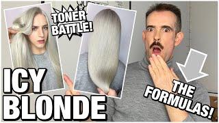 ICY BLONDE TONER BATTLE All you need to know to create PLATINUM hair color regardless of brand.